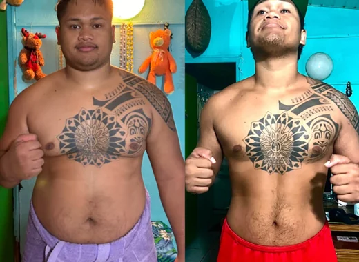 Comparaison avant et après un accompagnement BBFIT — Transformation physique